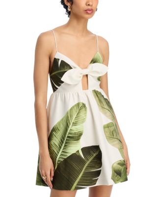 Alice and Olivia - Melvina Tie Front Dress