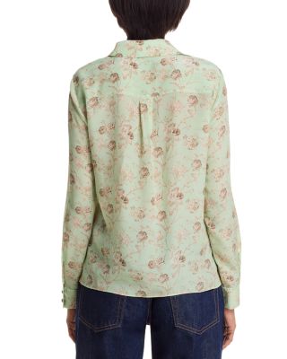 Willa Silk Button Front Top