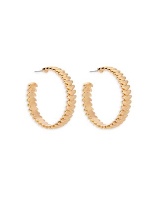 Metal Moderna Large Half Hoop Earrings