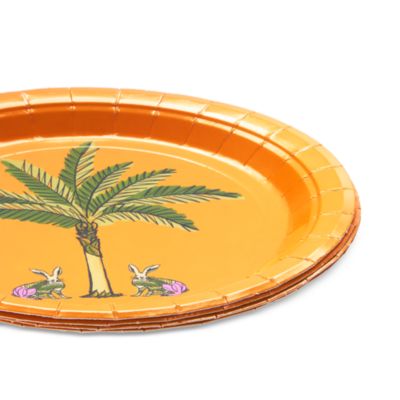 Petit Palm Paper Dessert Plates, 8 Pack