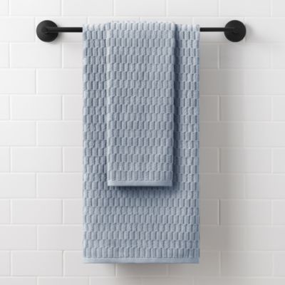 Metro Tile Quick Dry Bath & Hand Towel Set