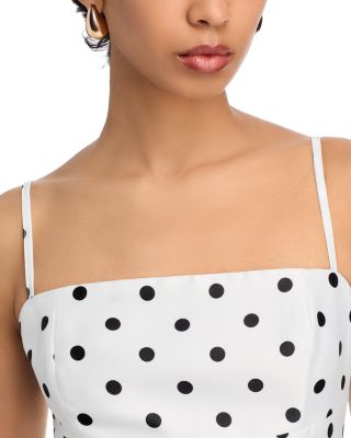 Strappy Polka Dot Midi Dress