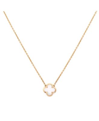 Pre-Owned Van Cleef & Arpels - Pure Alhambra Pendant Necklace 18K Gold and Mother of Pearl
