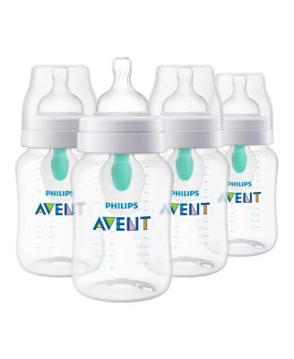 Anti-colic Baby Bottle with AirFree Vent, 9oz, 4 Pack