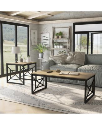 Bonanza Wood Coffee Table Set, 2-Piece