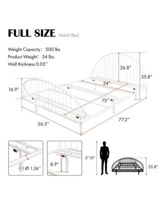Duke Metal Platform Bed Frame, Full