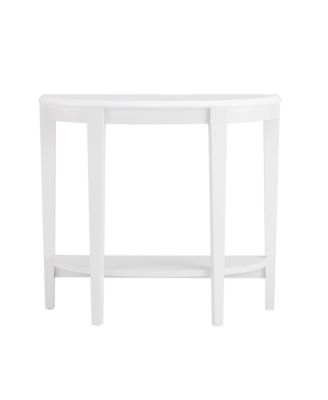 Yara Half-Moon Console Table with Shelf