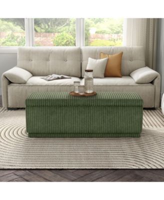 Lyla Chenille Rectangle Storage Bench