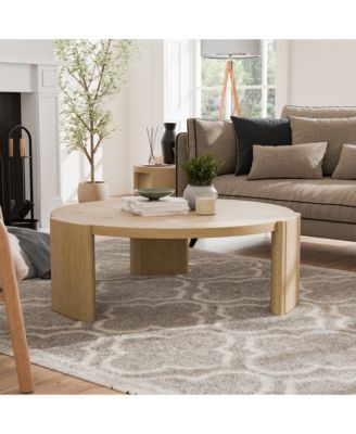 Minst Wood Round Coffee Table