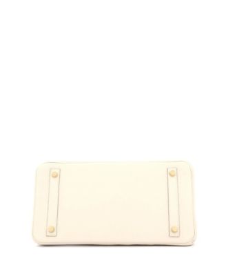 Birkin 30 Handbag Light Clemence with Gold Hardware