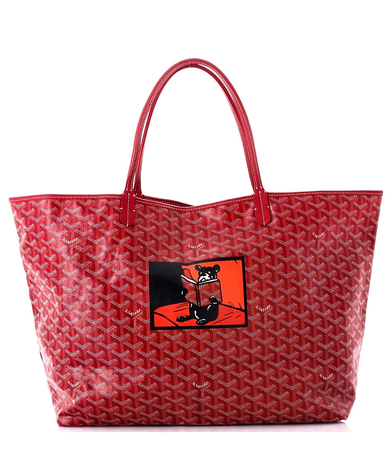 Pre-owned Pre-owned Goyard Goyard Gm Saint Louis Tote Printed Coated Canvas