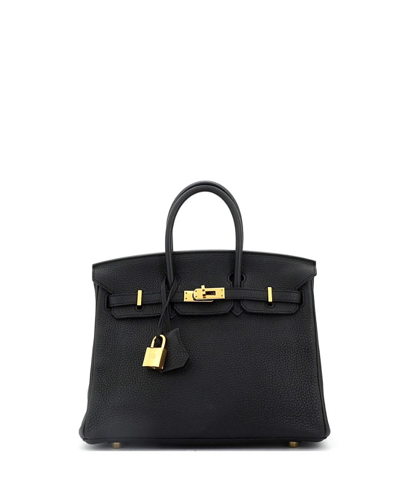 Pre-owned Pre-owned Hermes Hermes Birkin 25 Handbag Black Togo With Gold Hardware