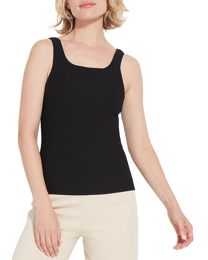 Lyssé Avril Sculpting Knit Tank Top In Black