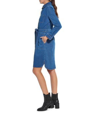 Denim Schiffer Belted Shirtdress