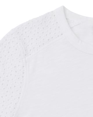 Broderie Sleeve Detail Tee
