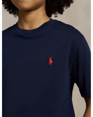 Boys' Embroidered Pony Cotton Tee - Big Kid