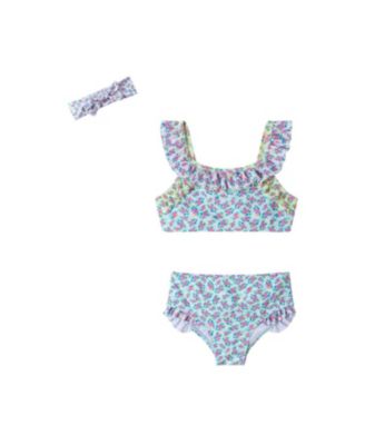 Andy & Evan - Girls' Floral Bikini Swim Suit - Little Kid, Big Kid