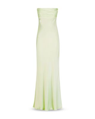 La Lune Strapless Ruched Bodice Gown