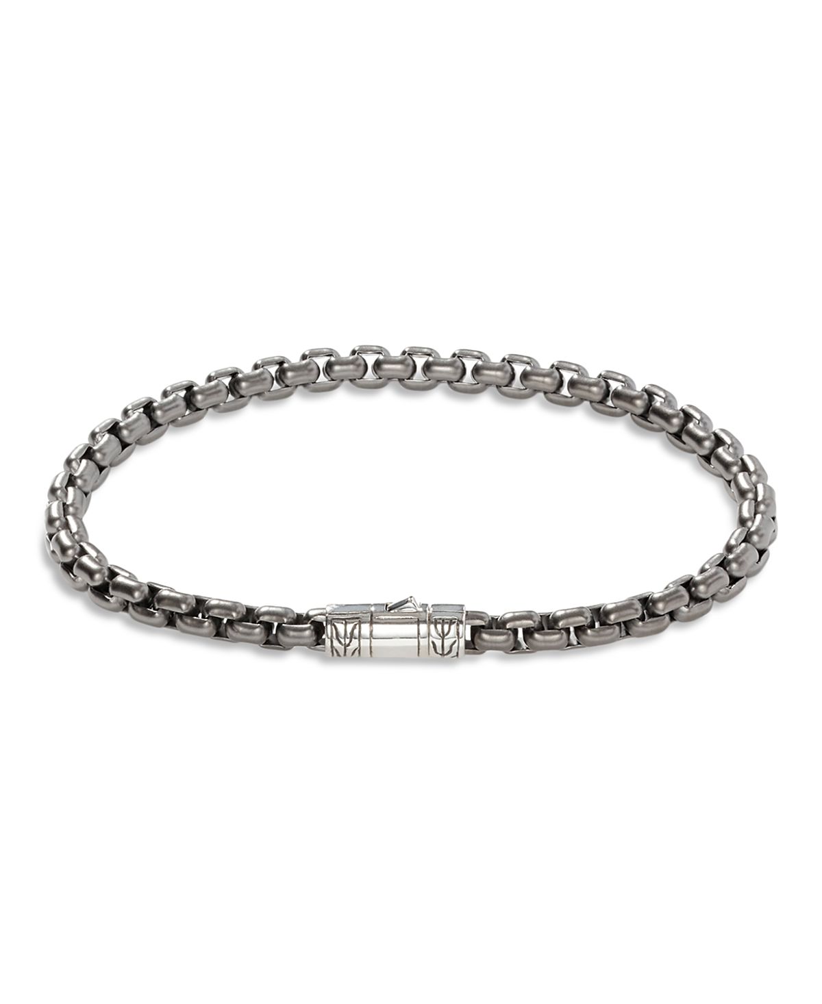 John Hardy Sterling Silver With Black Rhodium Classic Chain Bracelet