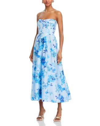 babette midi dress Babette Blue Midi Dress Small