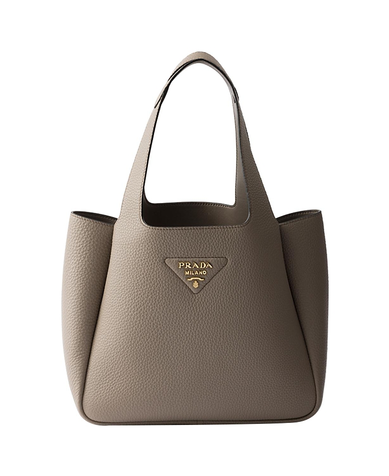 Shop Prada Small Leather Tote Bag