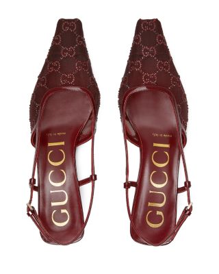 Women's GG Pointed Toe Slingback Pumps