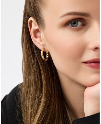 Gold Hoop Earrings Giulia Large