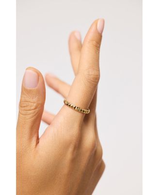 Solid Gold Slim Equinox Ring