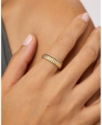 Gold Ring Set - Lab Grown Diamond Galaxy Ring Set