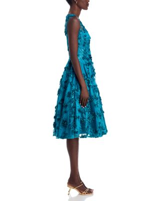 Floral Appliqu&amp;eacute; Dress