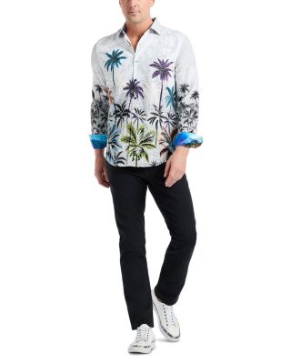 Palm Woven Long Sleeve Shirt