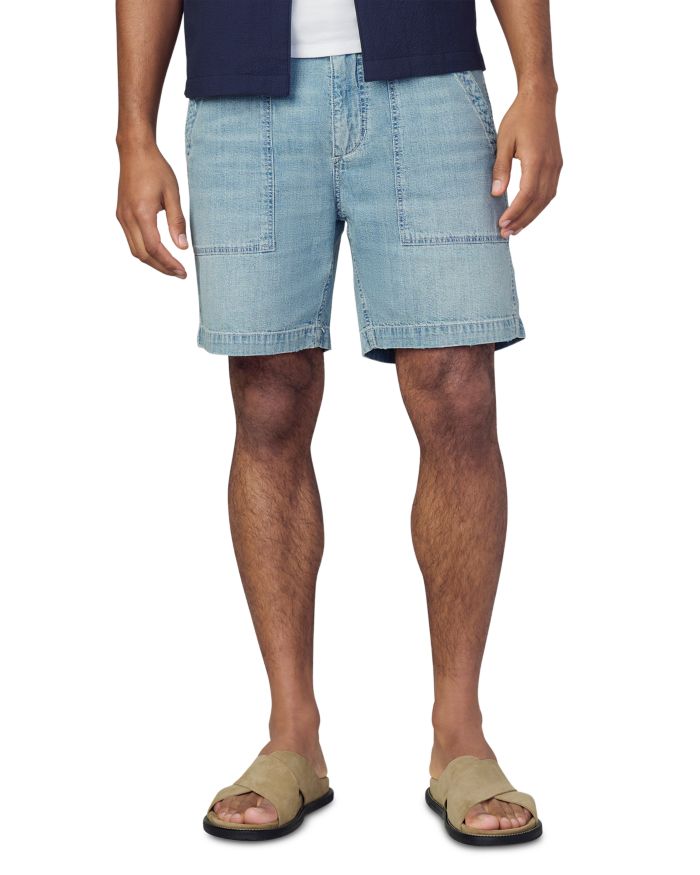 Utilitarian Regular Fit Chambray Shorts