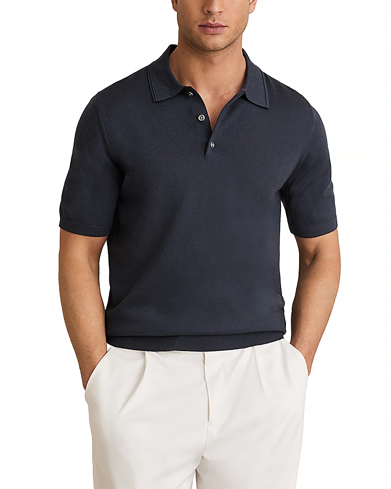 Reiss Merino Wool Polo Shirt · XXL
