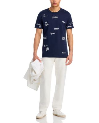 Regular Fit Allover Logo Tee