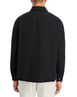 Color Block Boxy Fit Padded Shirt Jacket