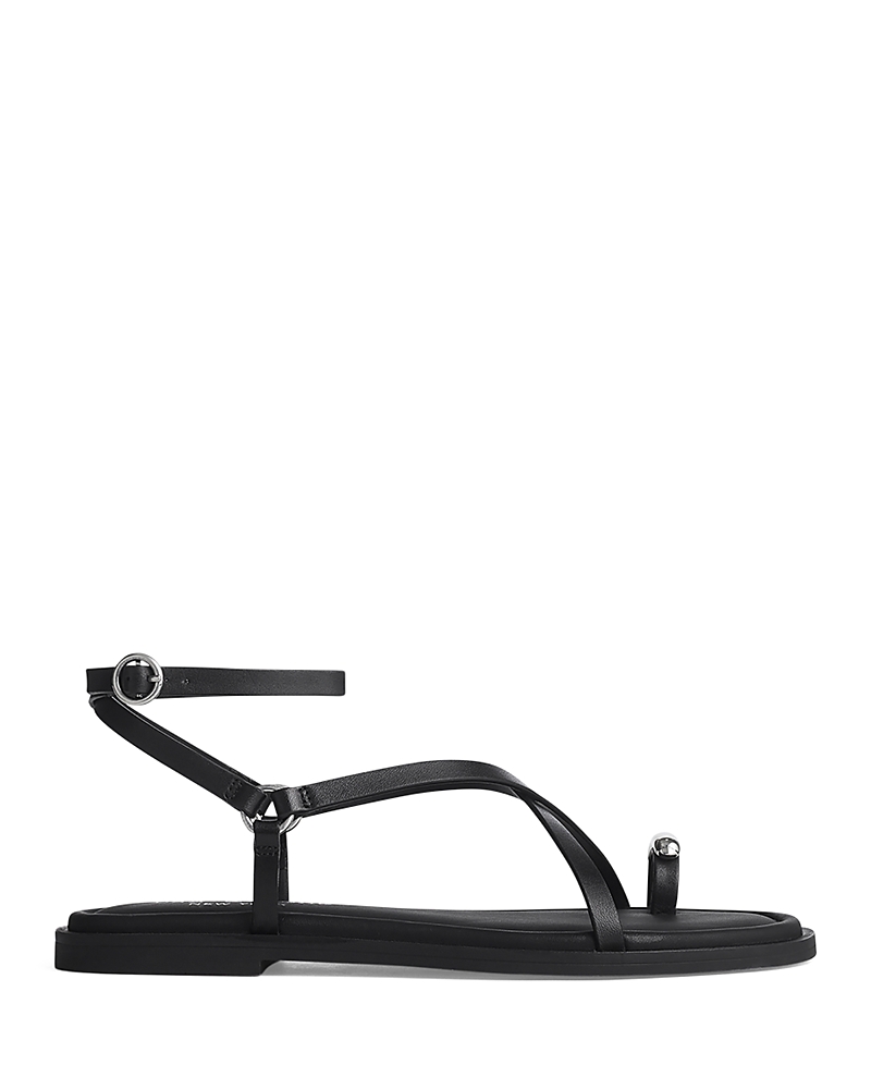 Rag & Bone Leather Geo Strappy Toe-ring Sandals