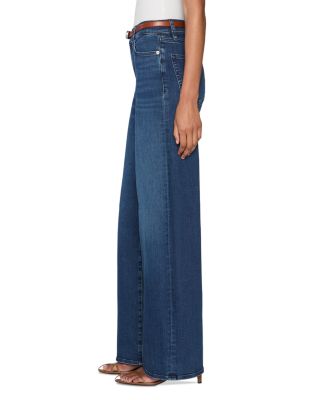 Le Slim Palazzo High Rise Wide Leg Long Jeans