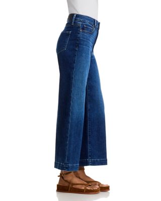 Anessa High Rise Cropped Wide Leg Jeans in Kindered