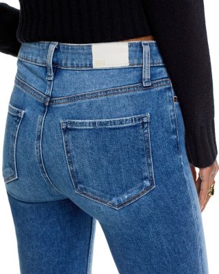 Laurel Canyon High Rise Flare Jeans in Rock Show Distressed