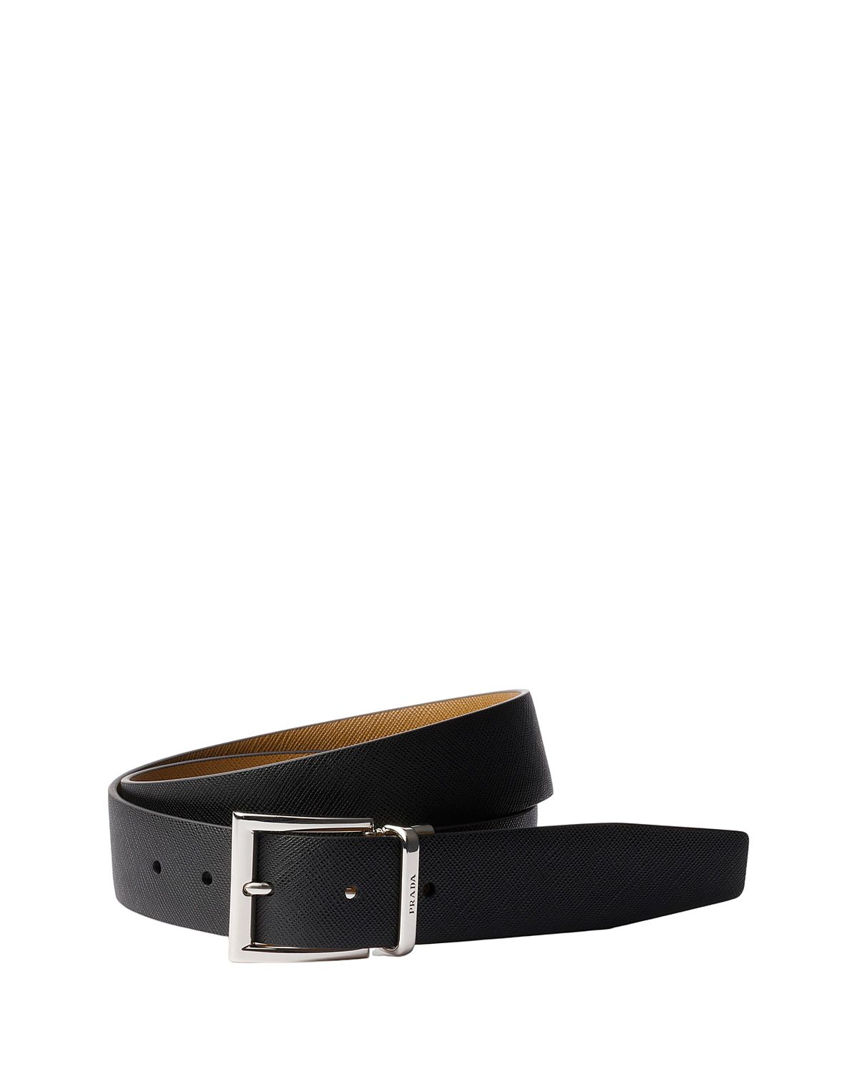 Prada Saffiano Leather Reversible Belt