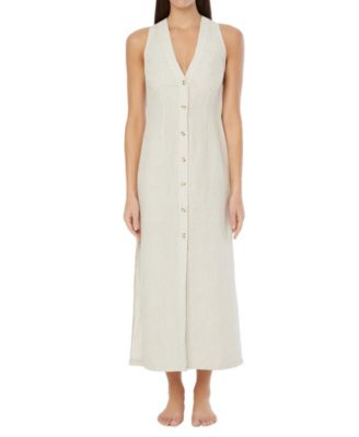 Air Linen Button Down Maxi Dress