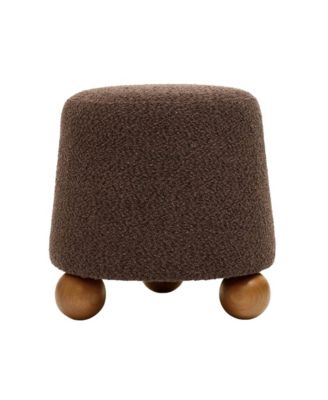TOV Furniture - Jaine Boucle Ottoman