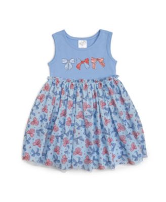 Sweet Wink - Girls' Patriotic Bow Tank Tutu Dress - Little Kid, Big Kid