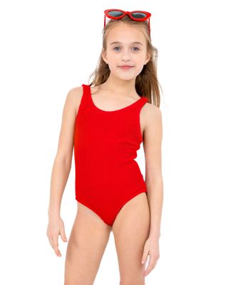 Girls' Crinkle One Piece Swimsuit - Little Kid, Big Kid