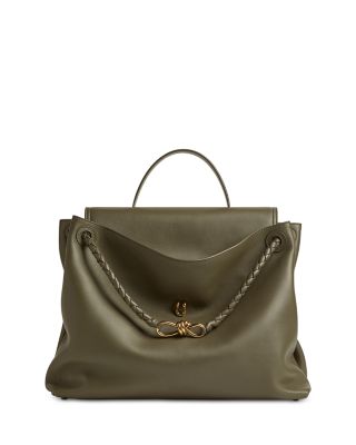 Large Ciao Ciao Intrecciato Leather Top Handle Bag