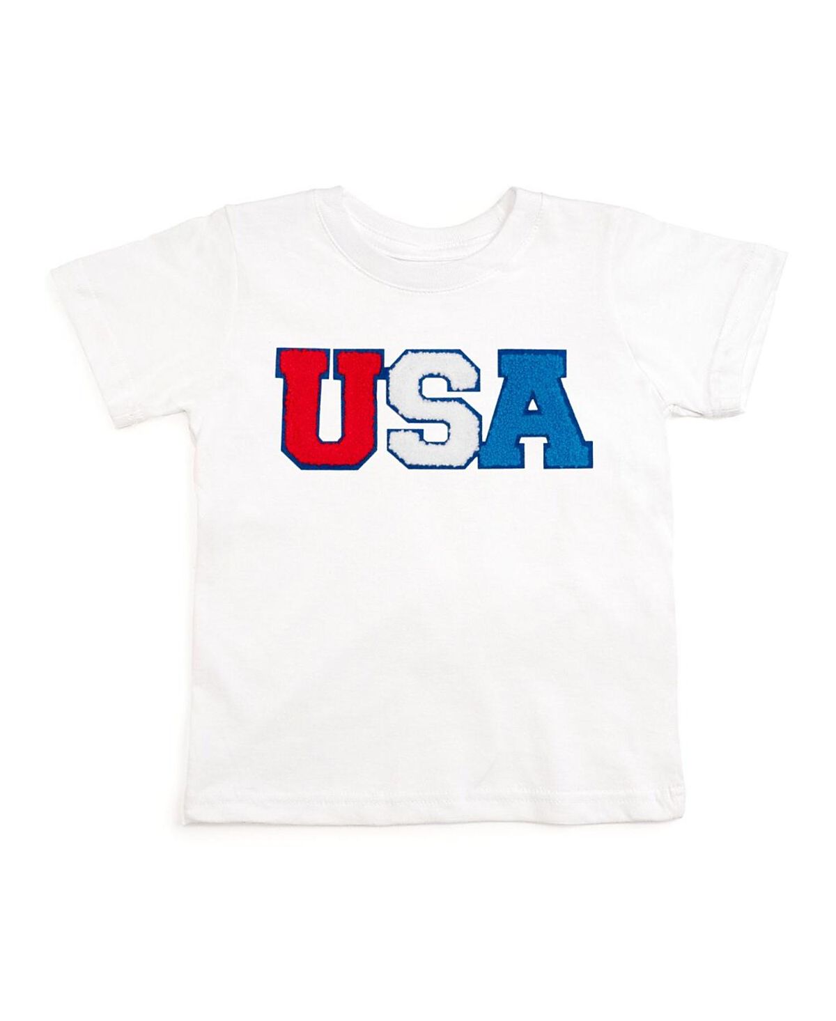 Sweet Wink Unisex Usa Patch Short Sleeve T-Shirt - Little Kid, Big Kid