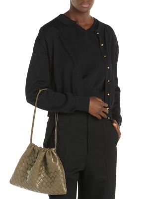 Dustbag Intrecciato Leather Shoulder Bag