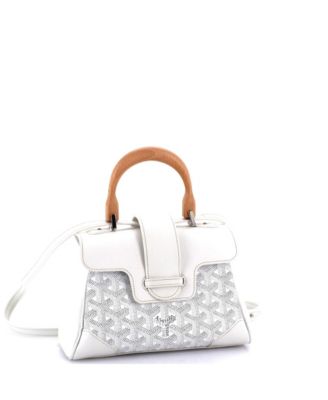 Mini Saigon Top Handle Bag Coated Canvas with Leather