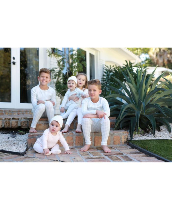 Boys' Grid Top and Bottom Pajama Set- Baby