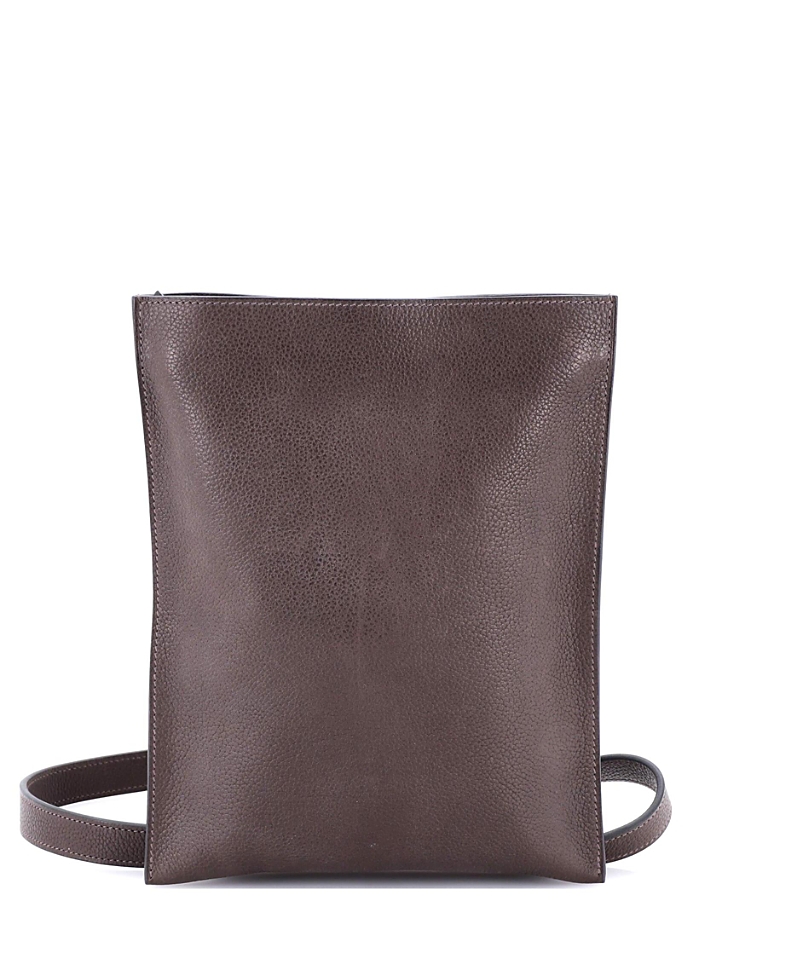 Pre-Owned HERMES Pochenplus Sling Wallet Leather